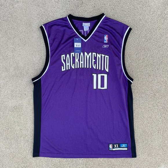Vintage Reebok Mike Bibby #10 Sacramento Kings NBA basketball jersey NEW W TAGS - Picture 1 of 5